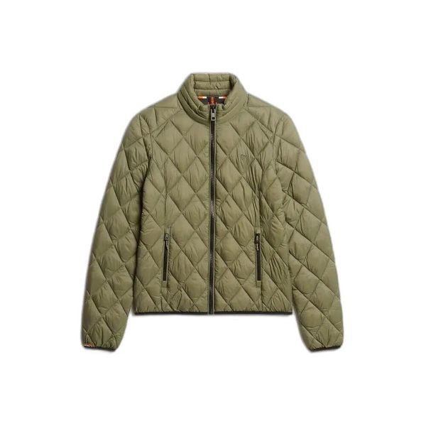 Damska kurtka puchowa Superdry Fuji Lite. Zielone kurtki damskie Superdry., s, bez wzorów, z puchu, bez kaptura. Za 408.80 zł.