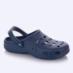 Klapki damskie Lemigo Lemigoose 2. Niebieskie klapki damskie Lemigo, bez wzorów, z materiału, biznesowe, bez obcasa. Za 55.00 zł.