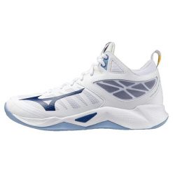 Buty Techniczne Mizuno Wave Dimension Siatkówka Białe. Białe buty sportowe męskie Mizuno, z syntetyku, bez zapięcia, do piłki ręcznej, mizuno wave. Za 412.35 zł.