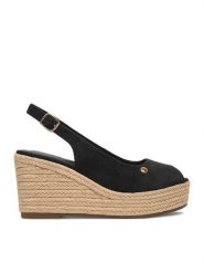 Beverly Hills Polo Club Espadryle EO-R26SS03466 Czarny. Czarne sandały damskie Beverly Hills Polo Club, bez wzorów, z materiału, bez obcasa, bez zapięcia. Za 279.99 zł.