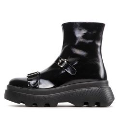 Botki Rage Age. Czarne botki damskie Rage Age, bez obcasa, na płaskiej podeszwie, bez zapięcia. Za 539.99 zł.