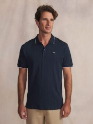 Koszulka Polo Męska TBS Simeopol. Niebieskie koszulki polo męskie TBS, na lato, m, bez wzorów, z bawełny, bez kołnierzyka, bez ramiączek. Za 277.00 zł.