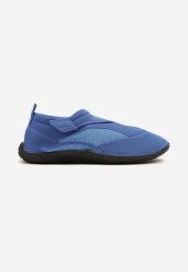 Niebieskie Buty Sportowe z Elastyczną Cholewką do Wody Nimiliara. Niebieskie buty sportowe męskie Born2be, bez zapięcia. Za 34.99 zł.