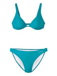 Beco bikini z fiszbiną B-cup petrol. Niebieskie bikini damskie Beco, bez wzorów. Za 239.99 zł.
