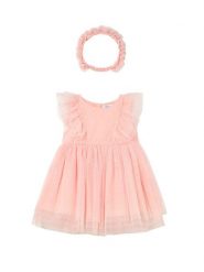 Mayoral Sukienka elegancka 1905 Różowy. Czerwone sukienki dla dziewczynek Mayoral, bez wzorów, z syntetyku, eleganckie, bez ramiączek. Za 188.99 zł.