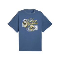 Koszulka Puma Hooptopia FHWL. Niebieskie koszulki sportowe męskie Puma, bez wzorów, bez kołnierzyka, bez ramiączek, do koszykówki. Za 198.50 zł.