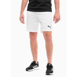 Spodenki Puma teamRISE białe. Białe krótkie spodenki sportowe męskie Puma, m, bez wzorów, do biegania. Za 55.09 zł.