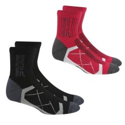 Damskie Skarpety Outdoorowe Ladies 2pak. Brązowe skarpety damskie Regatta, bez wzorów, z bawełny. Za 119.99 zł.