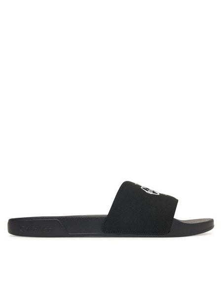 Calvin Klein Jeans Klapki Ess Slide Cv YM0YM01393 Czarny. Czarne klapki męskie Calvin Klein Jeans, z jeansu. Za 169.99 zł.