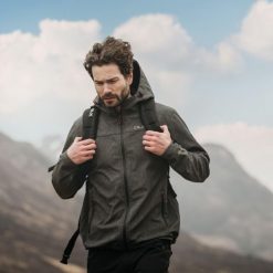 Kurtka Softshell Męska DLX Windproof. Czarne kurtki męskie DLX, m, bez wzorów, z softshellu, z kapturem. Za 354.20 zł.