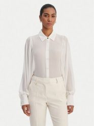 Fracomina Koszula FR26ST6026W41201 Biały Regular Fit. Białe bluzki damskie Fracomina, l, bez wzorów, z syntetyku, bez kołnierzyka, bez ramiączek. Za 359.99 zł.