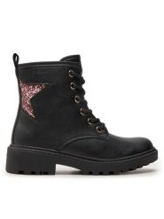 Geox Kozaki Jr Casey J9420G 0BCEW C9B8W M Czarny. Czarne buty zimowe dziewczęce Geox, bez wzorów, ze skóry, bez zapięcia. Za 379.99 zł.