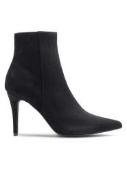 Jenny Fairy Botki SUSI LS5542-12A Czarny. Czarne botki damskie Jenny Fairy, z materiału, bez obcasa, na szpilce, bez zapięcia. Za 149.99 zł.