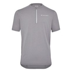 Koszulka z zamkiem błyskamicznym 1/4 Silvini Naturno. Szare koszulki sportowe męskie Silvini, m, bez wzorów, z materiału, bez kołnierzyka, bez ramiączek, do biegania. Za 221.00 zł.