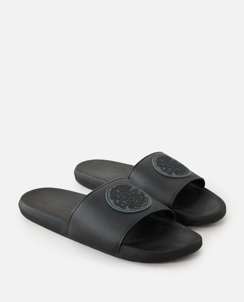 Klapki damskie Rip Curl Icons Bloom. Czarne klapki damskie Rip Curl, bez wzorów, z materiału, sportowe, bez obcasa. Za 149.99 zł.