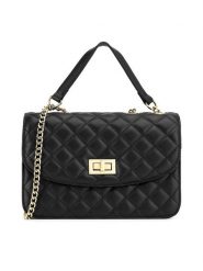 Badura Torebka TYL00493 Czarny. Czarne listonoszki damskie Badura, bez wzorów, z materiału, bez dodatków. Za 199.99 zł.