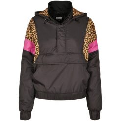 Damska klasyczna miejska parka o mieszanym kroju. Czarne parki damskie Urban Classics, m, bez wzorów, z nylonu, klasyczne, bez kaptura. Za 246.20 zł.
