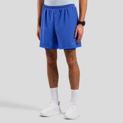 Spodenki męskie ODLO 2-in-1 short ESSENTIAL 6 INCH. Niebieskie krótkie spodenki sportowe męskie Odlo, l, bez wzorów, z poliesteru, do biegania. Za 249.99 zł.