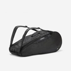 Torba do tenisa Artengo XL Team na 12 rakiet. Czarne torby sportowe męskie ARTENGO, bez wzorów, z materiału, duże. Za 239.99 zł.