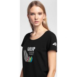 Koszulka damska 4Hills TSD101 - głęboka czerń. T-shirty damskie marki 4f. Za 59.99 zł.