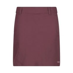 Damskie spódnico-spodenki 2 w 1 CMP. Czerwone szorty damskie CMP, s, bez wzorów, z materiału. Za 245.50 zł.