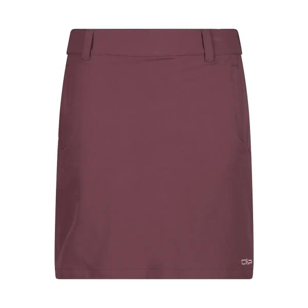 Damskie spódnico-spodenki 2 w 1 CMP. Czerwone szorty damskie CMP, s, bez wzorów, z materiału. Za 229.50 zł.