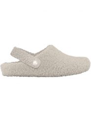 Klapki Crocs Classic Cozzzy Dorośli. Białe klapki damskie Crocs, bez wzorów, z futra, bez obcasa. Za 260.20 zł.