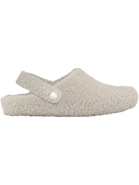 Klapki Crocs Classic Cozzzy Dorośli. Białe klapki damskie Crocs, bez wzorów, z futra, bez obcasa. Za 260.20 zł.