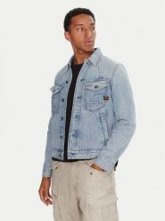 G-Star Raw Kurtka jeansowa D26919-D788 Niebieski Slim Fit. Niebieskie kurtki męskie G-Star Raw, m, bez wzorów, z bawełny, retro, bez kaptura. Za 489.99 zł.