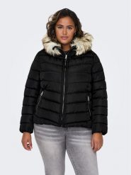 ONLY Carmakoma Kurtka zimowa 15305702 Czarny Regular Fit. Czarne kurtki damskie Only Carmakoma, na zimę, bez wzorów, z syntetyku, bez kaptura. Za 239.99 zł.