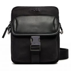 Saszetka HUGO. Czarne saszetki męskie Hugo, młodzieżowe, małe. Za 339.99 zł.