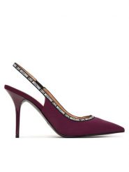 LOVE MOSCHINO Szpilki JA10429G1PIM0552 Bordowy. Czerwone szpilki damskie Love Moschino, bez wzorów, ze skóry, bez obcasa, bez zapięcia. Za 949.99 zł.