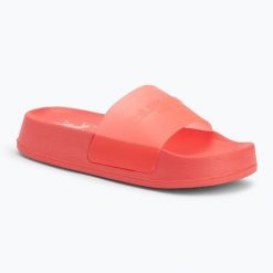 Klapki damskie U.S. Polo Assn. AMAMI009A. Czerwone klapki damskie U.S. Polo Assn., bez wzorów, z tworzywa sztucznego, biznesowe, bez obcasa. Za 109.99 zł.