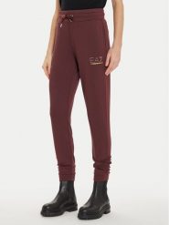 EA7 Emporio Armani Spodnie dresowe 8NTP66 TJ9RZ 1755 Brązowy Regular Fit. Brązowe spodnie dresowe damskie EA7 Emporio Armani, m, bez wzorów, z dresówki. Za 269.99 zł.