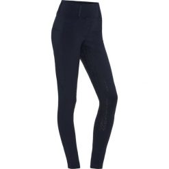 Damskie legginsy jeździeckie z pełną przyczepnością Equipage Shannon. Niebieskie legginsy damskie EQUIPAGE, m, bez wzorów, z elastanu. Za 352.50 zł.