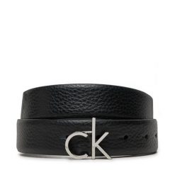 Pasek Damski Calvin Klein. Czarne paski damskie Calvin Klein, bez wzorów. Za 159.99 zł.
