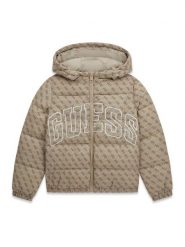 Guess Kurtka przejściowa L6YL09 W2670 Beżowy Regular Fit. Brązowe kurtki i płaszcze dla chłopców Guess, z aplikacjami, z syntetyku, bez kaptura. Za 434.99 zł.