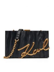 KARL LAGERFELD Torebka A1W30124 Czarny. Czarne torebki do ręki damskie KARL LAGERFELD, bez wzorów, z tworzywa sztucznego, wizytowe, bez dodatków. Za 619.99 zł.