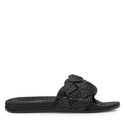 Klapki MEXX. Czarne klapki damskie Mexx, bez wzorów, bez obcasa. Za 59.99 zł.