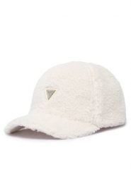 Guess Czapka z daszkiem J6BZ48 W4086 Kremowy. Białe czapki i kapelusze damskie Guess, z aplikacjami, z poliesteru. Za 134.99 zł.
