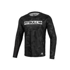 Longsleeve męski Pitbull Mesh Performance Pro plus Net Camo Hilltop II. Czarne bluzki z długim rękawem męskie PITBULL, m, bez wzorów, z meshu, bez kołnierzyka. Za 139.00 zł.