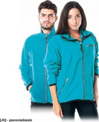R.E.I.S. POLAR-HONEY - bluza, miły w dotyku krótko strzyżony polar, 100% poliester 290 g/m2, suwak, 3 zasuwane kieszenie - jasnoniebieski XL. Niebieskie bluzy męskie R.E.I.S., m, bez wzorów, z polaru, bez kaptura. Za 74.54 zł.