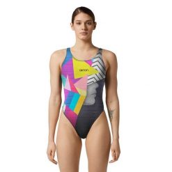 Strój Kąpielowy Akron Face – Rozmiar 30. Czerwone kostiumy jednoczęściowe damskie AKRON, xs, bez wzorów, eleganckie, do pływania. Za 793.28 zł.