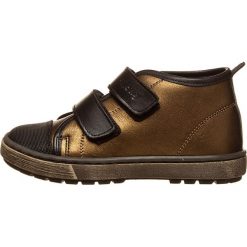 Skórzane sneakersy w kolorze miedzianym. Żółte trampki i tenisówki dziewczęce Billowy, bez wzorów, bez zapięcia. W wyprzedaży za 132.95 zł.