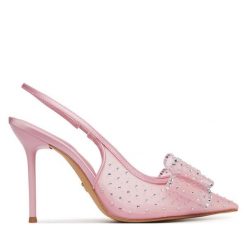 Szpilki Aldo. Czerwone szpilki damskie Aldo, bez wzorów, bez obcasa, bez zapięcia. Za 499.99 zł.