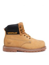 CAT Footwear Trapery Powerplant S3 Hro P724626 Żółty. Żółte śniegowce i trapery męskie CAT Footwear, z nubiku, bez zapięcia. Za 489.99 zł.