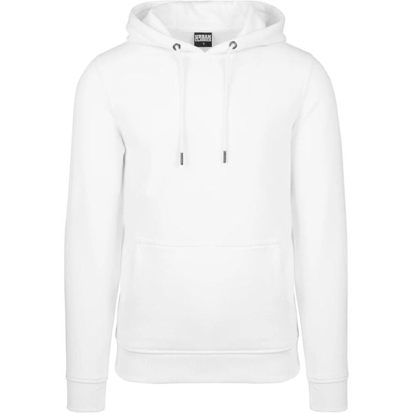 Męska Bluza Z Kapturem Basic. Białe bluzy męskie Urban Classics, m, bez wzorów, z kapturem. Za 139.99 zł.