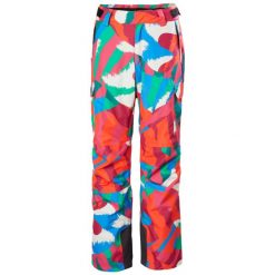 Damskie spodnie narciarskie z kieszeniami cargo Helly Hansen Switch. Czerwone spodnie snowboardowe damskie Helly Hansen, na zimę, l, bez wzorów, sportowe, narciarskie. W wyprzedaży za 783.50 zł.