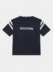 Tommy Hilfiger T-Shirt Varsity KB0KB08678 D Granatowy Regular Fit. Niebieskie t-shirty dla chłopców Tommy Hilfiger, bez wzorów, z bawełny, bez ramiączek. Za 169.99 zł.
