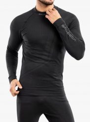 Bluza termoaktywna męska Brubeck Thermo Wool by Pustelnik - graphite. Szare bluzy męskie Brubeck, m, bez wzorów, bez kaptura. Za 350.38 zł.